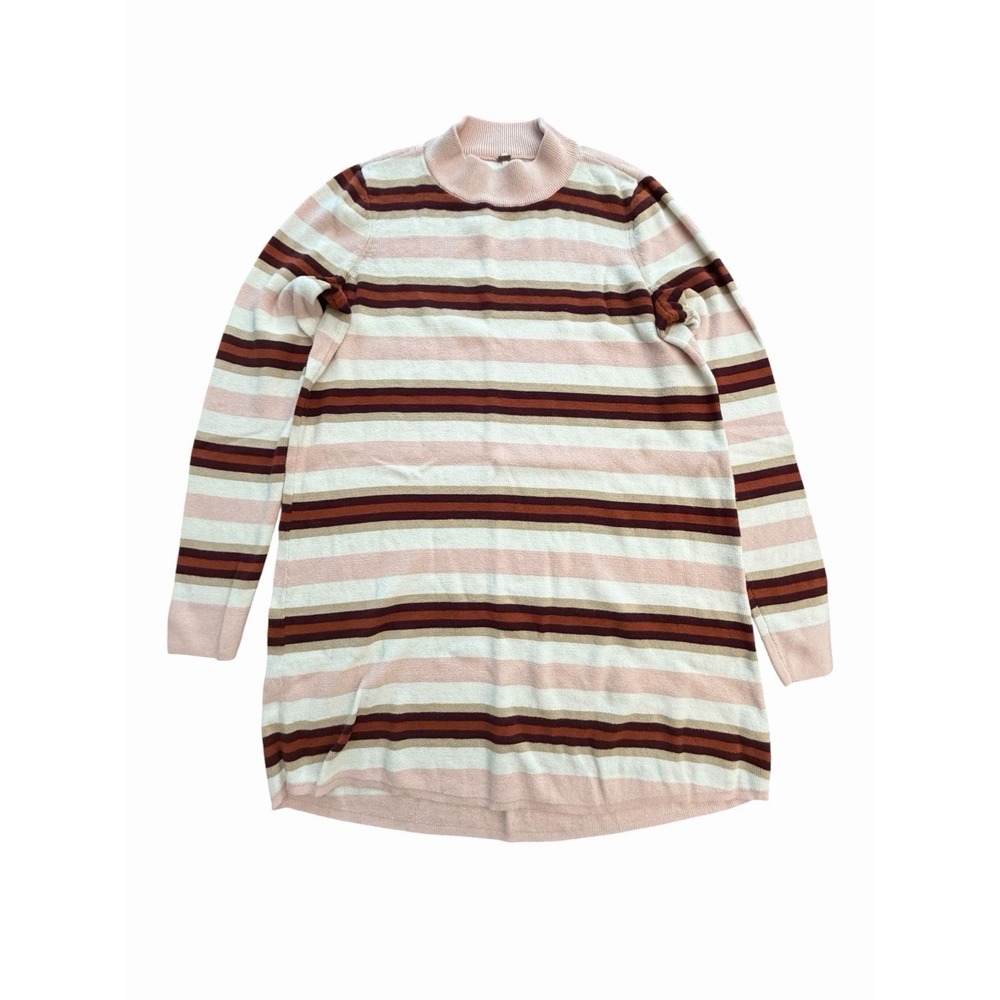 Free People Sweater Dress Women's Size Medium Striped Long Sleeve #U12-1